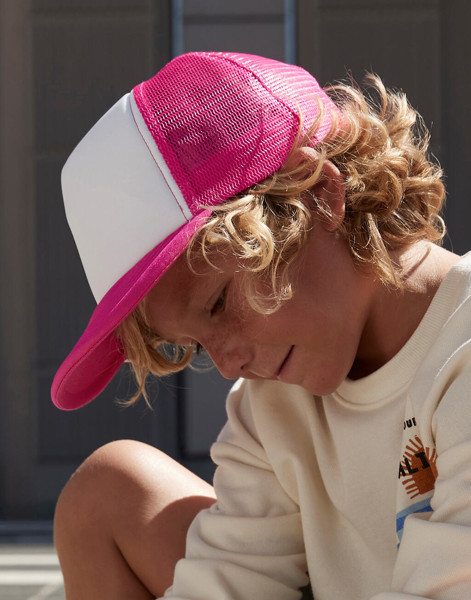 Cappellino Junior Vintage Snapback Trucker - Sky Blue / White / ONE SIZE