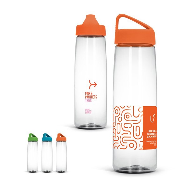BOUTEILLE GOURDE 83 cl TRANSPARENTE EN TRITAN - Orange