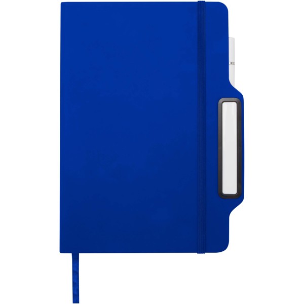 Carnet à couverture rigide Nexus A5 avec stylo et crayon (encre noire) - Bleu royal