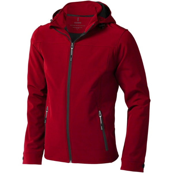 Langley men's softshell jacket - Red / M