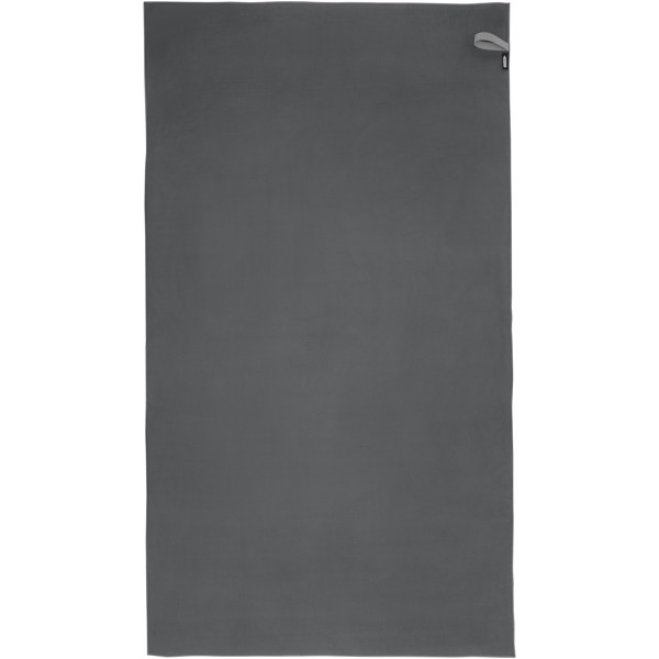 Serviette Pieter certifiée GRS ultra-légère et à séchage rapide 100 x 180 cm - Gris