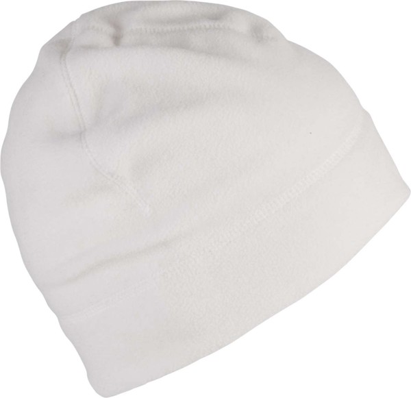 Polar Fleece Beanie - White