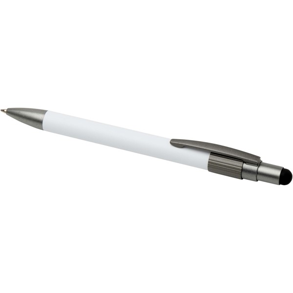 Rill RCS recycled ballpoint pen with stylus and fidget spinner (black ink) - White