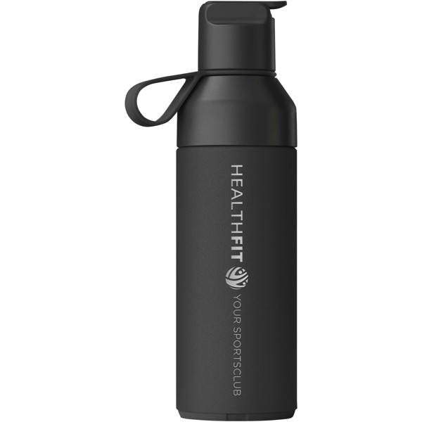 Vákuovo izolovaná fľaša na vodu Ocean Bottle GO 500 ml - Čierny dym