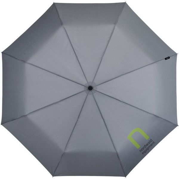 Ombrello pieghevole Trav da 21,5" con chiusura/apertura automatica - Grigio