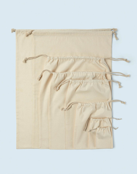 Cotton Stuff Bag - Black / XS (15X20)