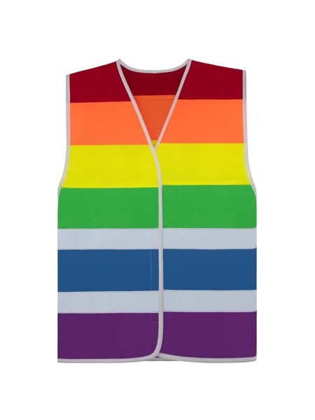 Rainbow vest 'Pride' - Red Orange Yellow Green Blue / 2X/3X