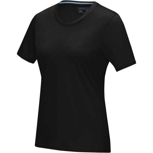 T-shirt para mulher orgânica "Azurite" - Preto liso / S