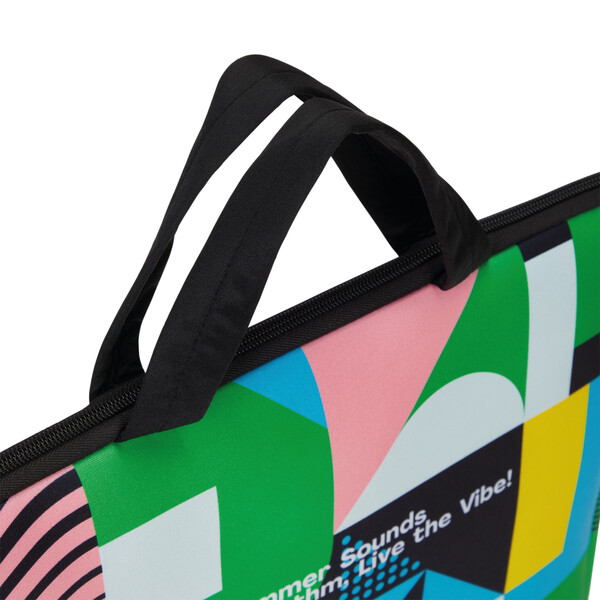 Sublimated neoprene laptop sleeve with zipper and front pocket - 42x31cm