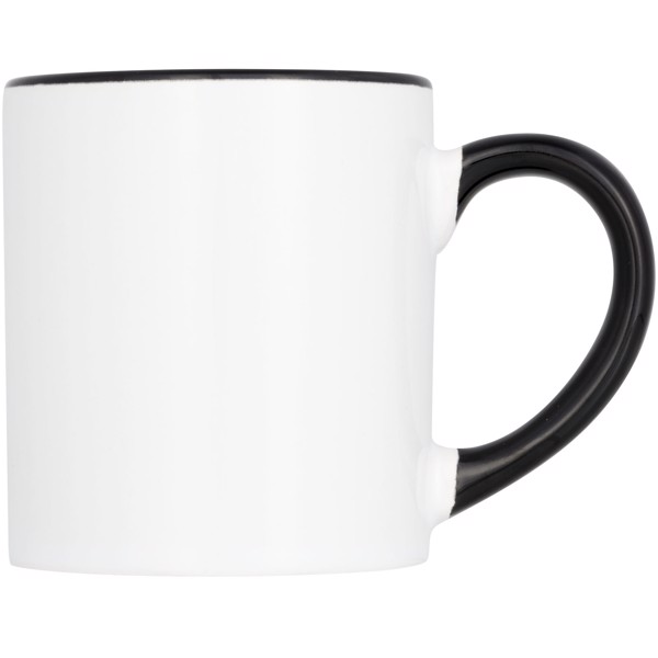 Pixi 200 ml mini ceramic sublimation colour-pop mug - Solid Black