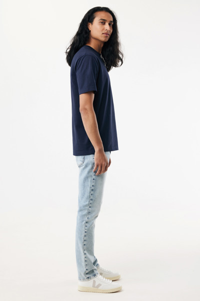 T-shirt lourd en coton recyclé IQONIQ Nikko - Bleu Marine / 4XL
