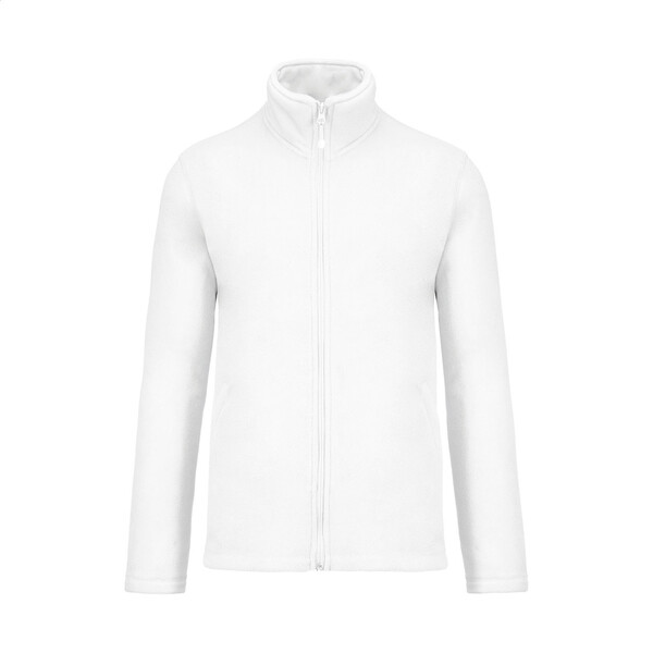 Veste polaire à fermeture éclair longue KA911 - Blanc / M