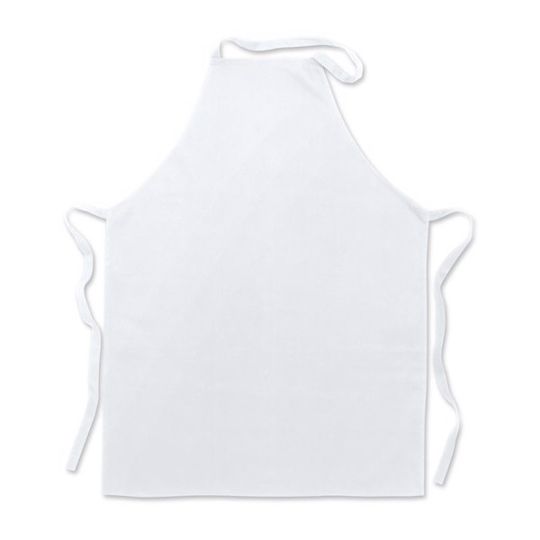 Kitchen apron in cotton Kitab - White