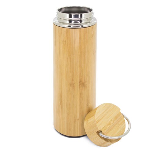 TERMO DOBLE PARED BAMBU/ACERO INOXIDABLE "MALASIA"