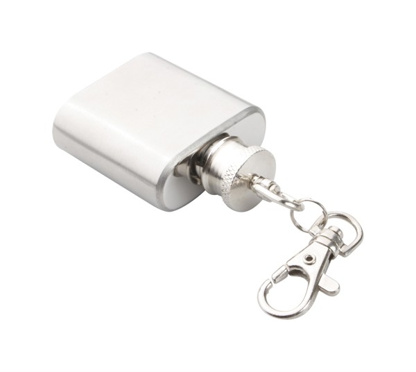 Přívěšek Na Klíče S Minibutylkou Norge - Stříbrná
