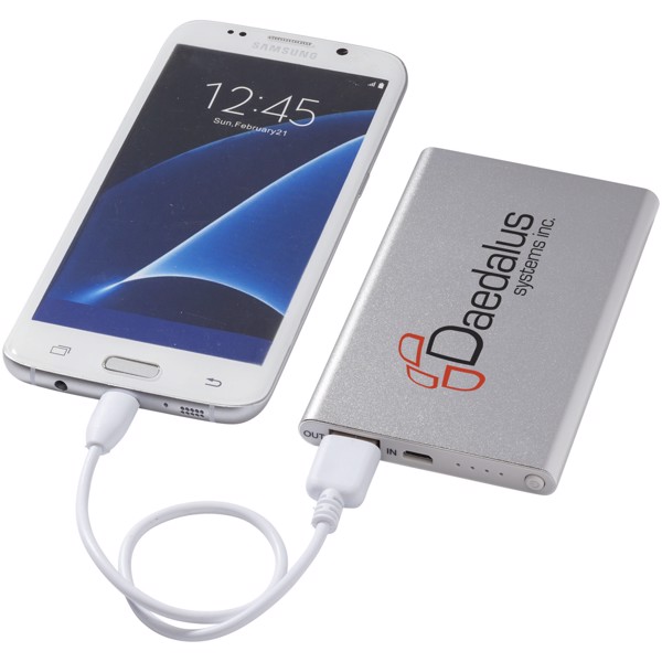 Power bank Pep da 4000 mAh - Argento