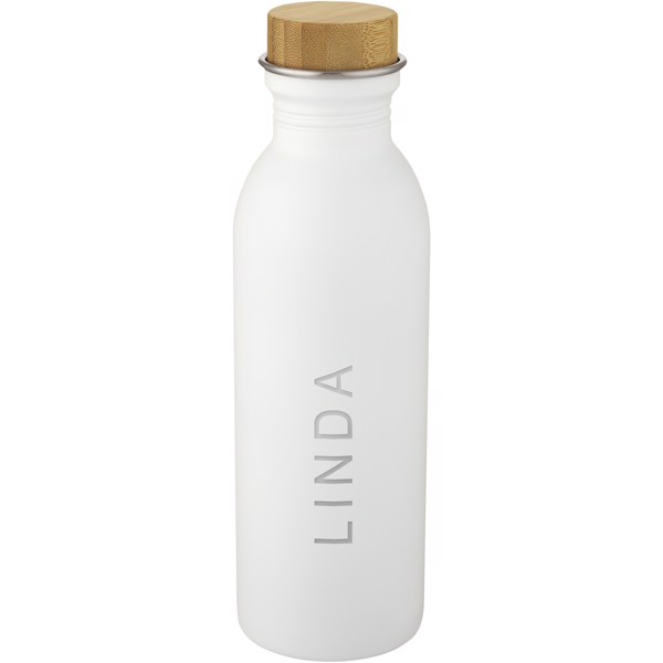 Kalix 650 ml Sportflasche aus Edelstahl - weiss
