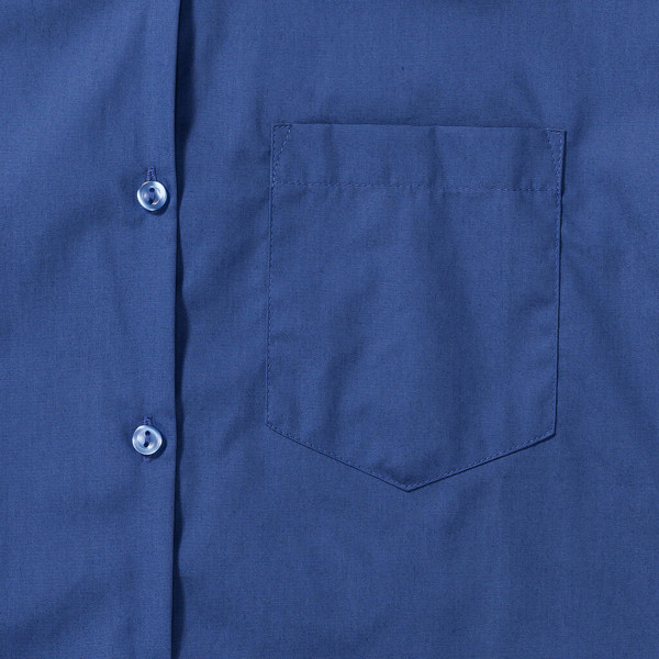 Ladies' Cotton Poplin Shirt - Black / 4XL (48)