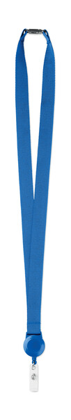 Lanyard con badge estraibile Zip Lanyard - Blu Royal