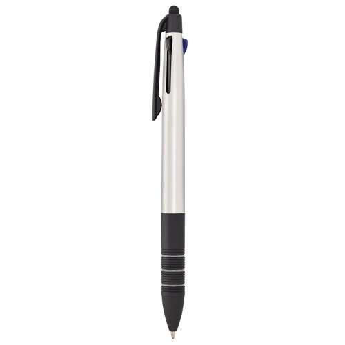 STYLO POINTEUR 3 COULEURS “YAKOV” - Blanc