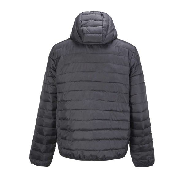Sol's Stream Hooded Men - Lightweight Hooded Padded Jacket - Black / XL