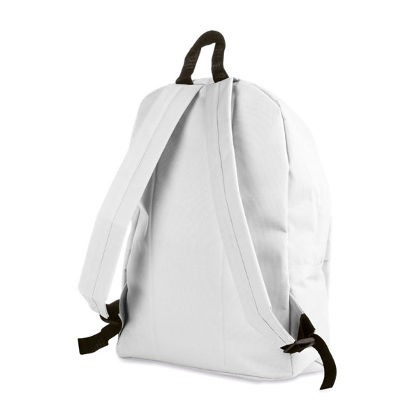 600D polyester backpack Bapal - White