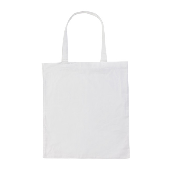 Sac tote en coton recyclé avec soufflet Impact AWARE™ - Blanc