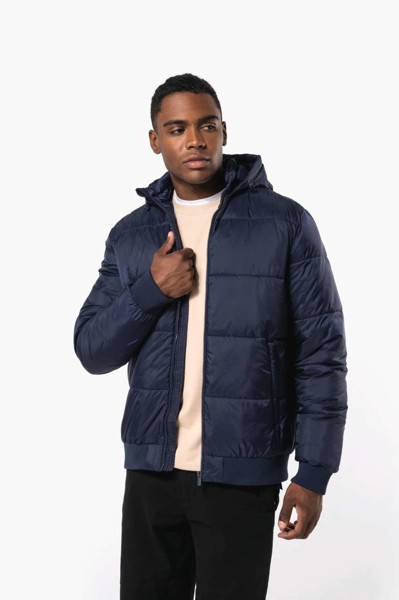 Unisex Recycled Ripstop Jacket With Hood - Black / 3XL