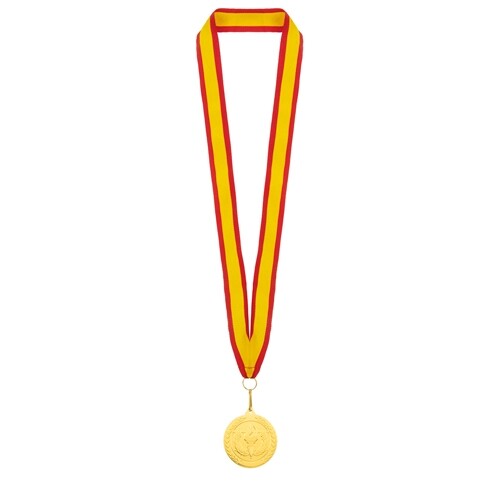 MEDALHA DE OURO "OLIMPIA" LANYARD ESPANHA -