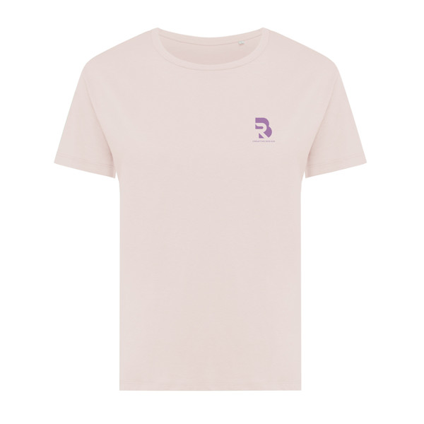 T-shirt pour femmes en coton recyclé IQONIQ Yala - Cloud Pink / XL