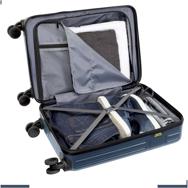 Valise cabine Rover de 20" et 40 L recyclée GRS - Bleu hale