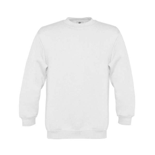 Sweatshirt B&C Set-In Kids 280G - 80% Algodão (Investindo Em Better Cotton)/ 20% Poliéster Reciclado - Branco / 12_14