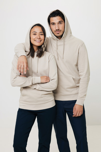 Sweat à capuche en coton recyclé Iqoniq Jasper - Desert / XS