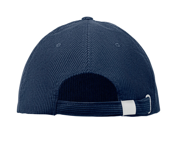 Casquette 5 pans en velours Wale - Bleu