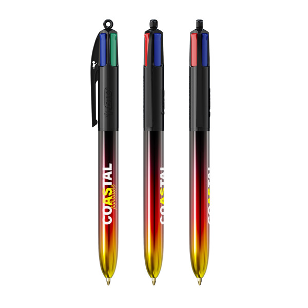 BIC® 4 Colours® Flags Collection - Black / Black / Red / Yellow