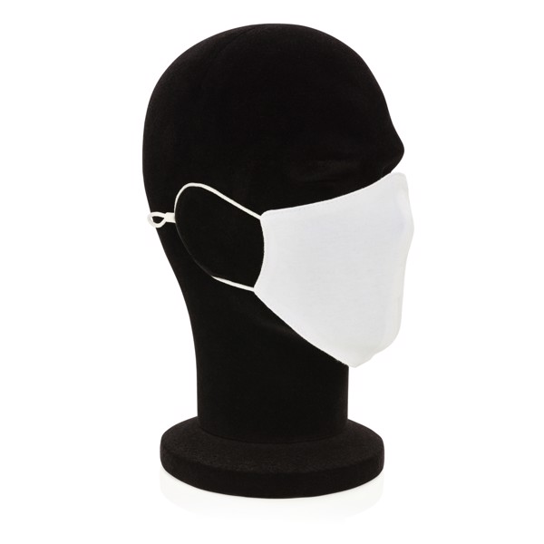 Reusable 2-ply cotton face mask - White
