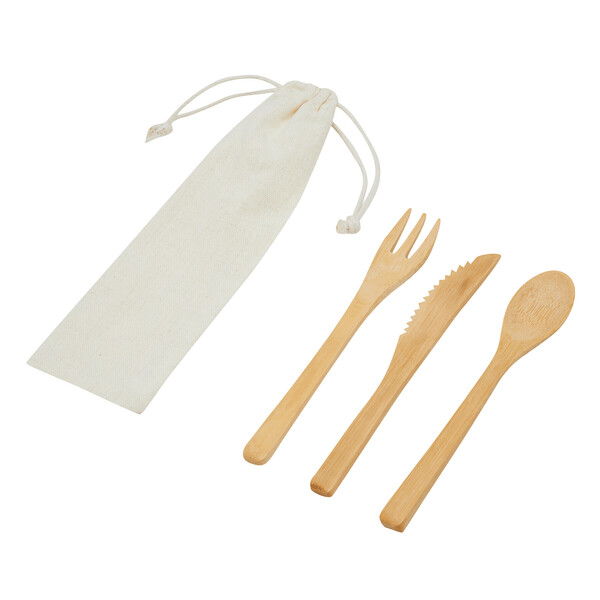 Bamboo Cutlery Set Natural Trip