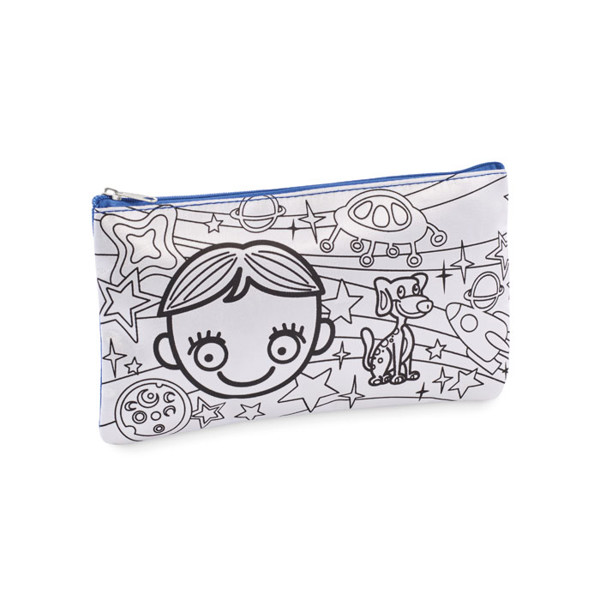Pencil case with markers Kiddo - Royal Blue