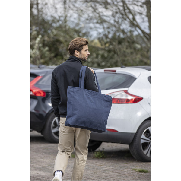 Sac shopping Trace Weekender recyclé 500 g/m² Aware™ - Marine