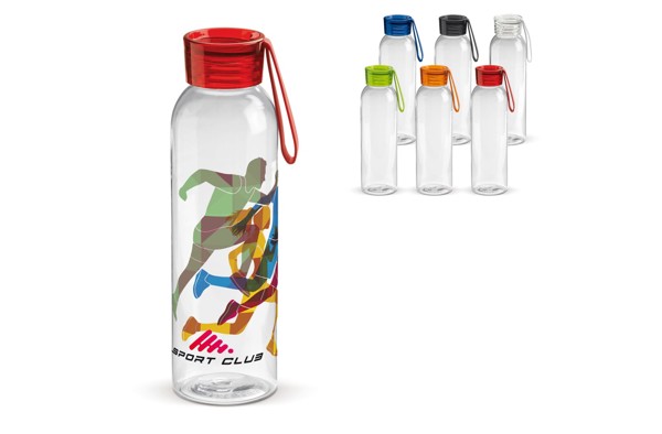 Water bottle Tritan 600ml - Transparent White