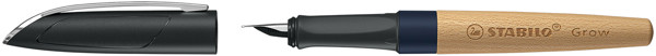STABILO Grow Füller, Heidelbeerblau/Buche