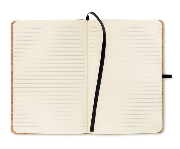 A5 cork notebook 96 lined Suber - Black