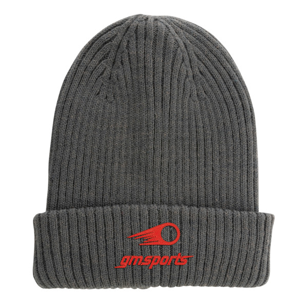 Dvojito pletená beanie čapica Impact z Polylana® AWARE™ - Antracitová