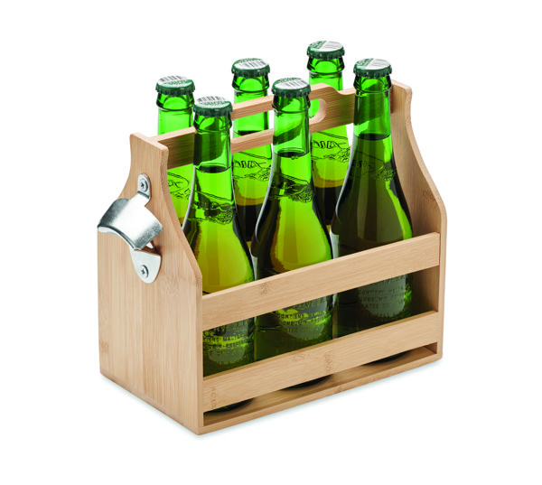 Caisse à bouteilles en bambou Cabas