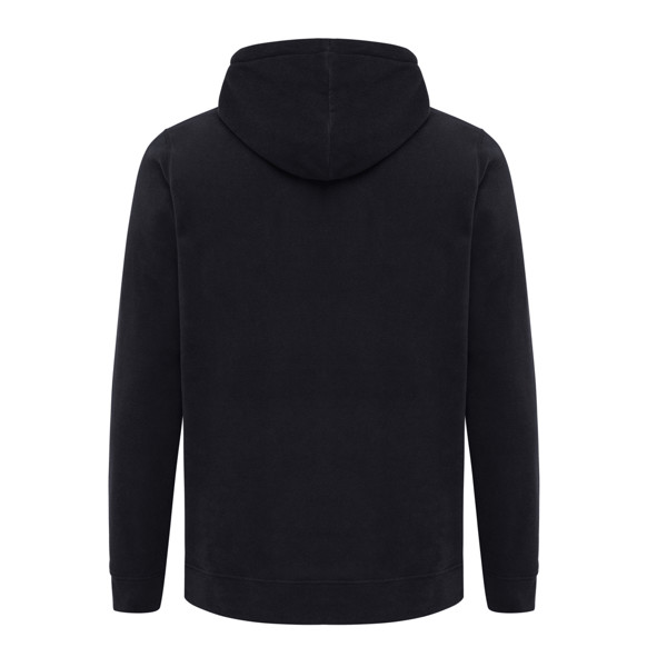 Iqoniq Trivor recycled polyester microfleece hoodie - Black / 5XL
