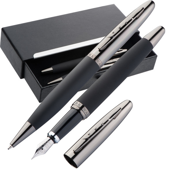 Mark Twain writing set VALENTIN - Black