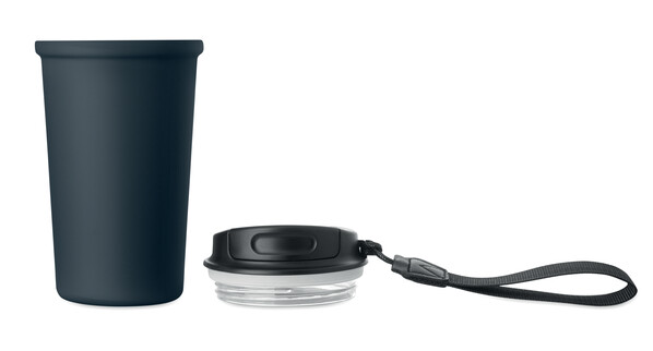 Gobelet en acier recyclé 400ml Nakano - Bleu Marine