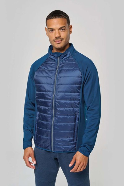 Dual-Fabric Sports Jacket - Dark Royal Blue / Black / XS