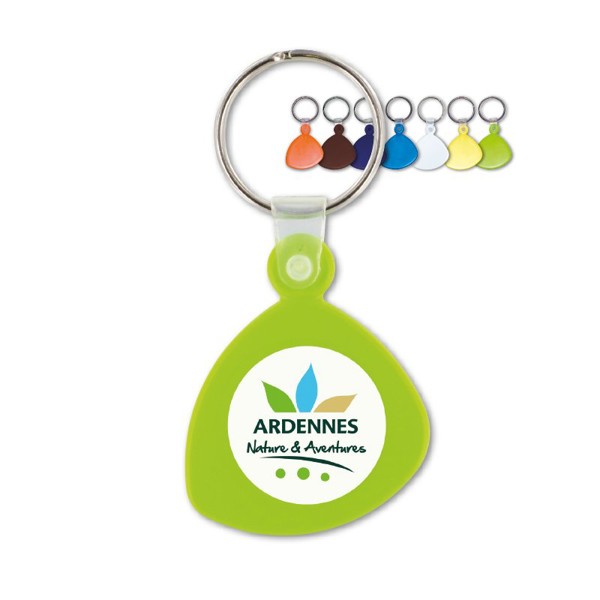 RIGID KEY-RING - Galet / Jaune