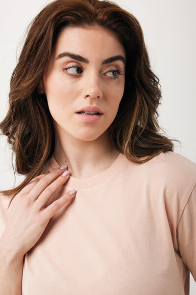 Tričko IQONIQ Teide z recykl. bavlny - Peach Perfect / 4XL